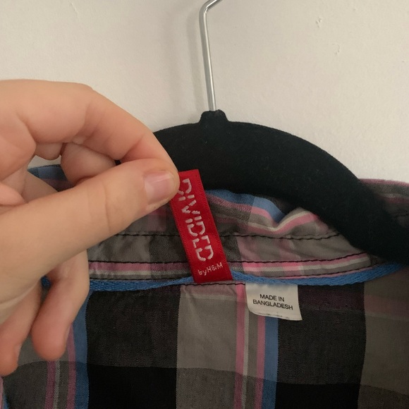 [12]👚H&M plaid shirt - Picture 4 of 9